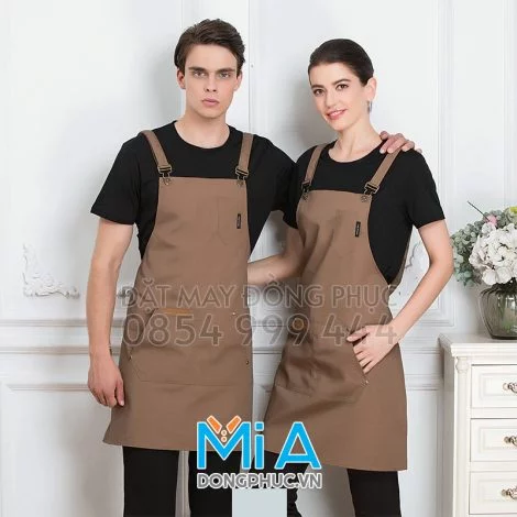 Tạp dề dài đeo vai 005