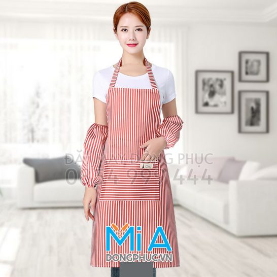 Tạp dề vải sọc
