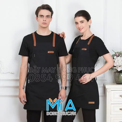 Tạp dề đẹp màu đen