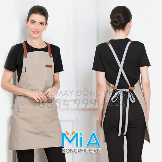 Tạp dề dài dây đeo vai chữ X