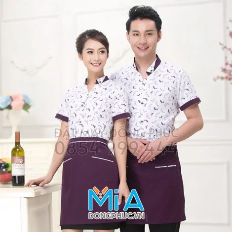 Mẫu thực tế đồng phục nhà hàng