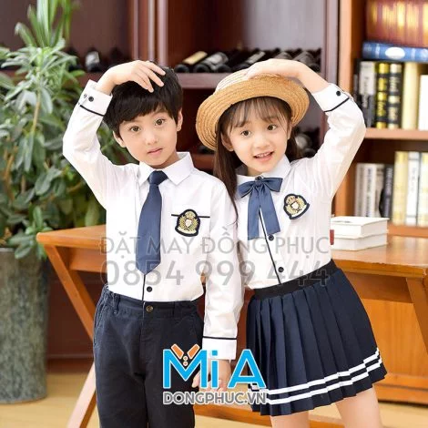 Mẫu thực tế đồng phục mầm non mẫu giáo