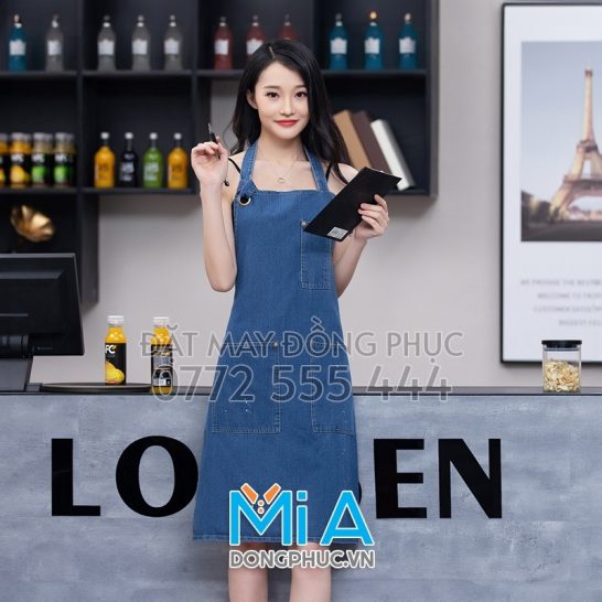 In tạp dề quán cà phê gần Trà Vinh