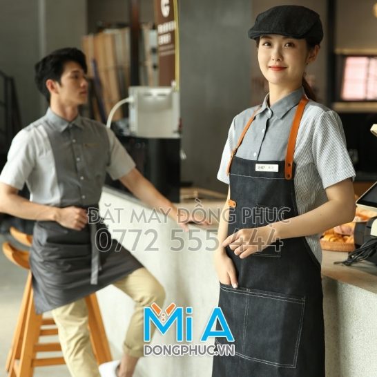 Xưởng thêu tạp dề trà sữa gần Bắc Giang