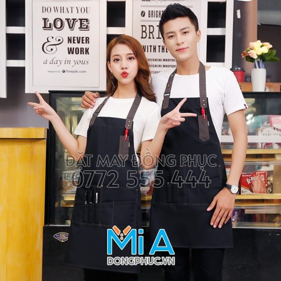 May tạp dề quán cà phê ngay Thái Bình