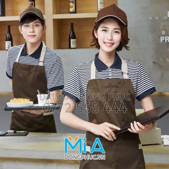 Xưởng thêu tạp dề trà sữa tại Bắc Ninh