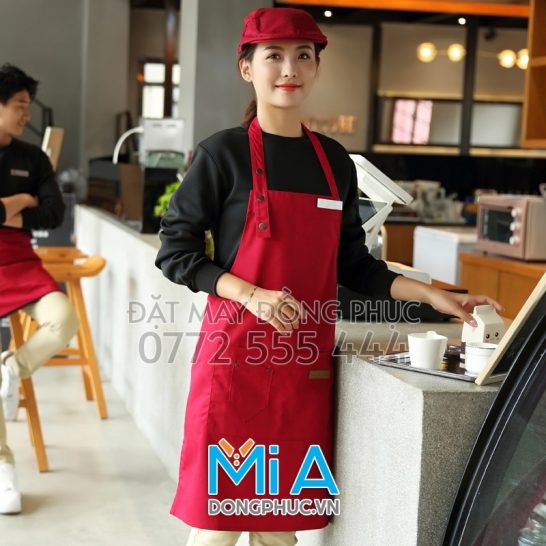 Xưởng thêu tạp dề làm bánh ngay Hưng Yên
