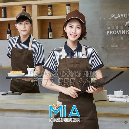 Thêu tạp dề tiệm nail tại Gia Lai