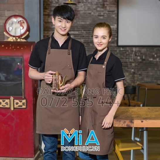In tạp dề ngắn ngay Trà Vinh