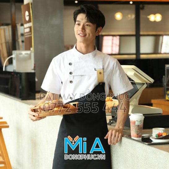 Thêu tạp dề pha chế ngay Bình Định