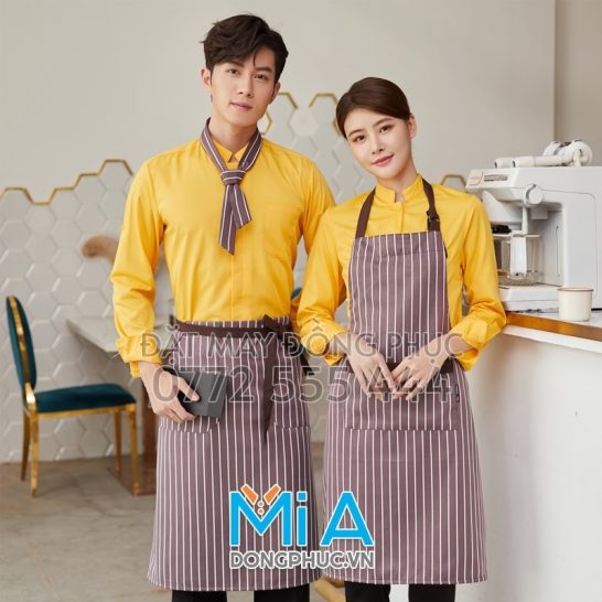 May tạp dề quán cà phê ngay Lai Châu