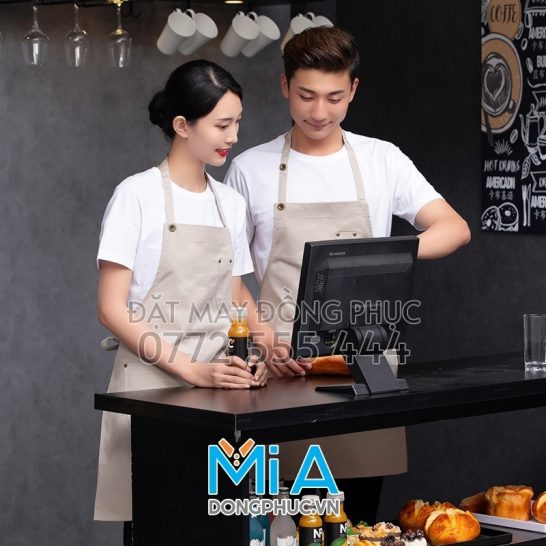 Xưởng thêu tạp dề quán cà phê tại Hà Nam