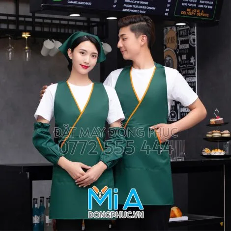 Tạp dề dài đeo cổ 431
