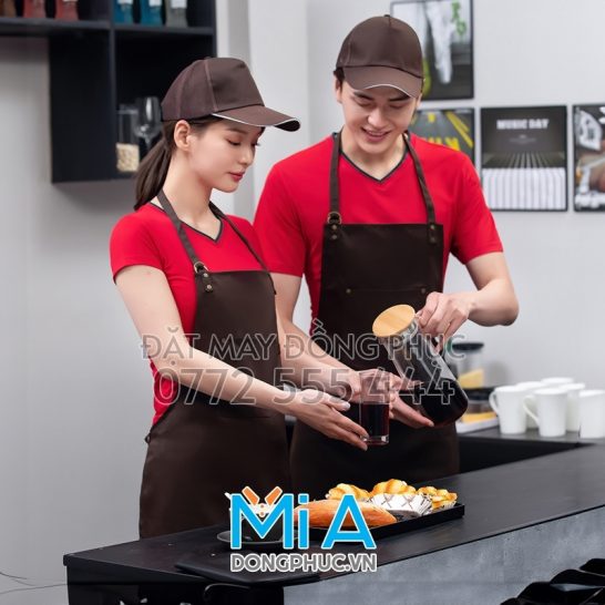In tạp dề trà sữa ngay Bình Phước