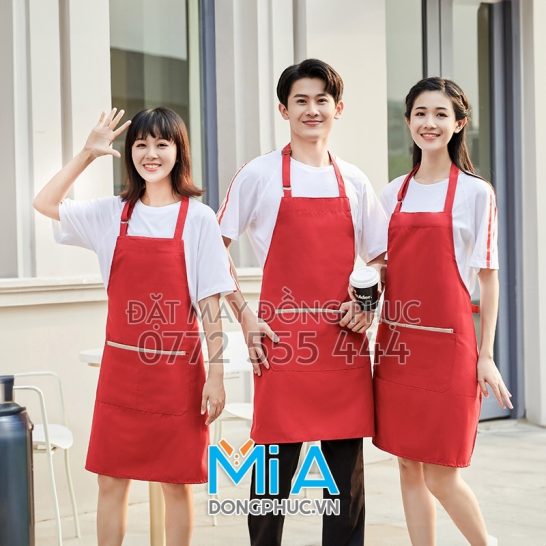 In tạp dề quán cà phê gần Quảng Nam