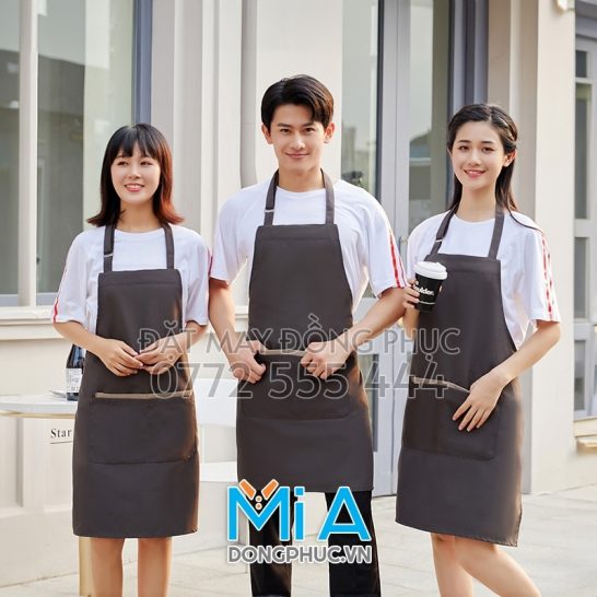 May tạp dề làm nail tại Hậu Giang