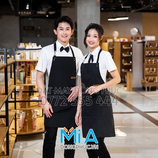 In tạp dề trà sữa ở TpHCM