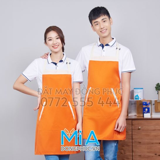 Thêu tạp dề đeo eo ngay Hà Nội