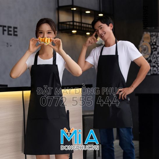 May tạp dề phục vụ ở Bến Tre