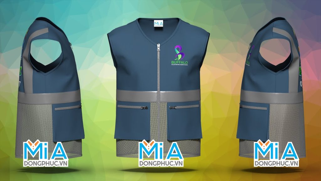 Đồng phục áo khoác phản quang in logo Buffalo Cleaning Service Đồng phục áo khoác phản quang in logo Buffalo Cleaning Service