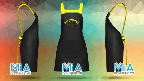 In tạp dề đồng phục tiệm bánh Hot Twist In tạp dề đồng phục tiệm bánh Hot Twist