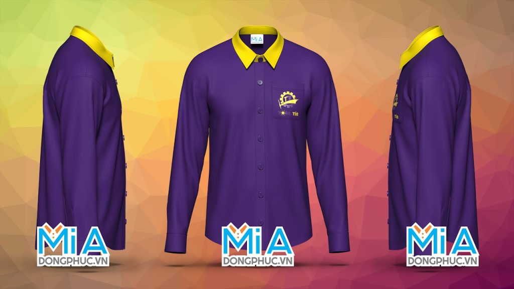 Áo sơ mi tay dài đồng phục Công ty Toàn Tín Áo sơ mi tay dài đồng phục Công ty Toàn Tín