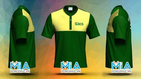 Đồng phục áo thun cổ tàu in logo Công ty S365 trẻ trung năng động Đồng phục áo thun cổ tàu in logo Công ty S365 trẻ trung năng động