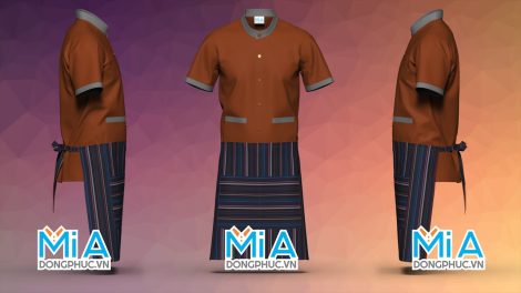 May đồng phục nhà hàng trọn bộ có in thương hiệu May đồng phục nhà hàng trọn bộ có in thương hiệu