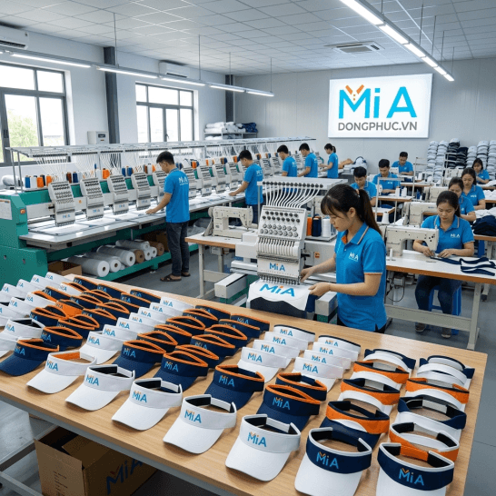 Xưởng sản xuất nón tennis đồng phục trực tiếp Xưởng sản xuất nón tennis đồng phục trực tiếp